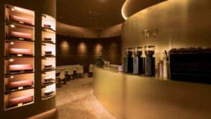 Local cafe interior in Dubai 